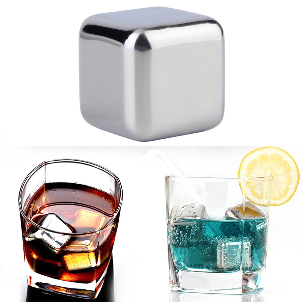 Whiskey Stones: Stainless Steel