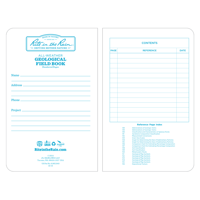 Geological Sampling Book Geological Field Book | Tenorex GeoServices: Mining Office & Rock Shop