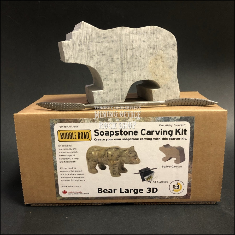 bear soapstone carving kit
