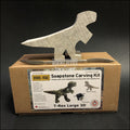 Tyrannosaurus Rex Soapstone carving kit with rasp, sandpaper and finishing oil
