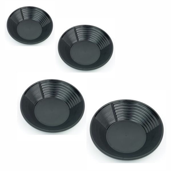 Estwing Gold Pans: black riffled plastic